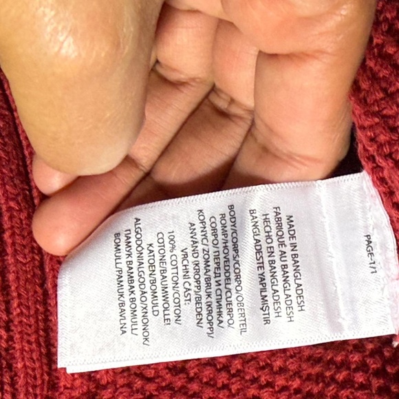 NWT Polo Ralph Lauren Men's Cotton Knit Crewneck Sweater Red Large - Picture 13 of 13